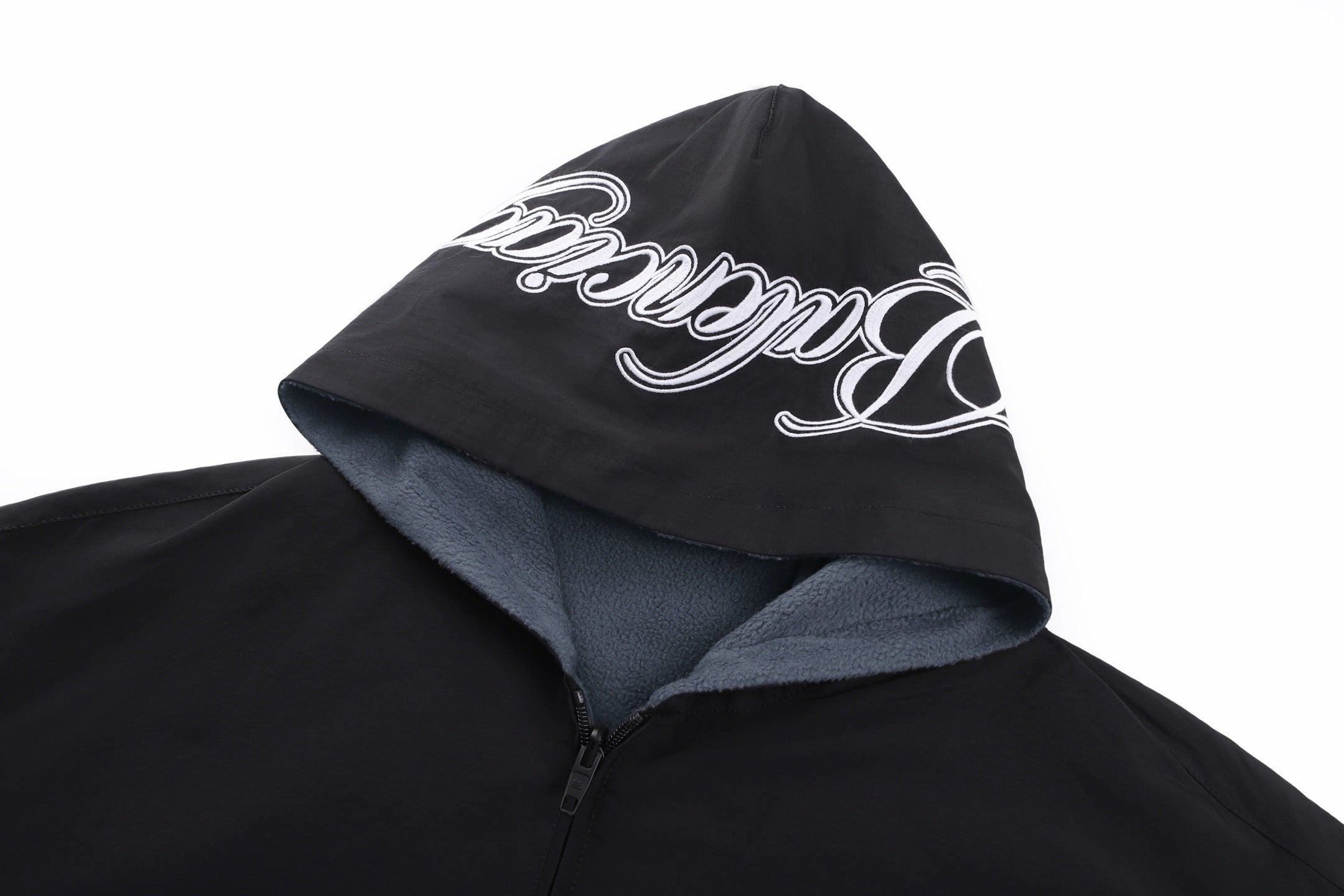 Black Reversible Hoodie