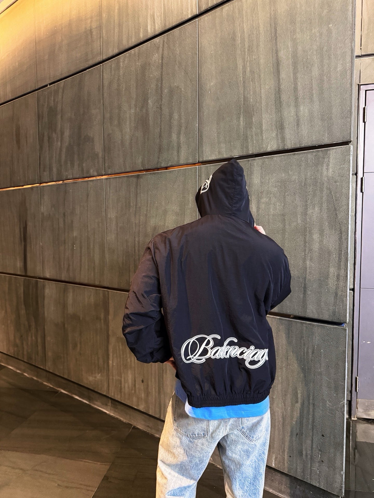 Black Reversible Hoodie