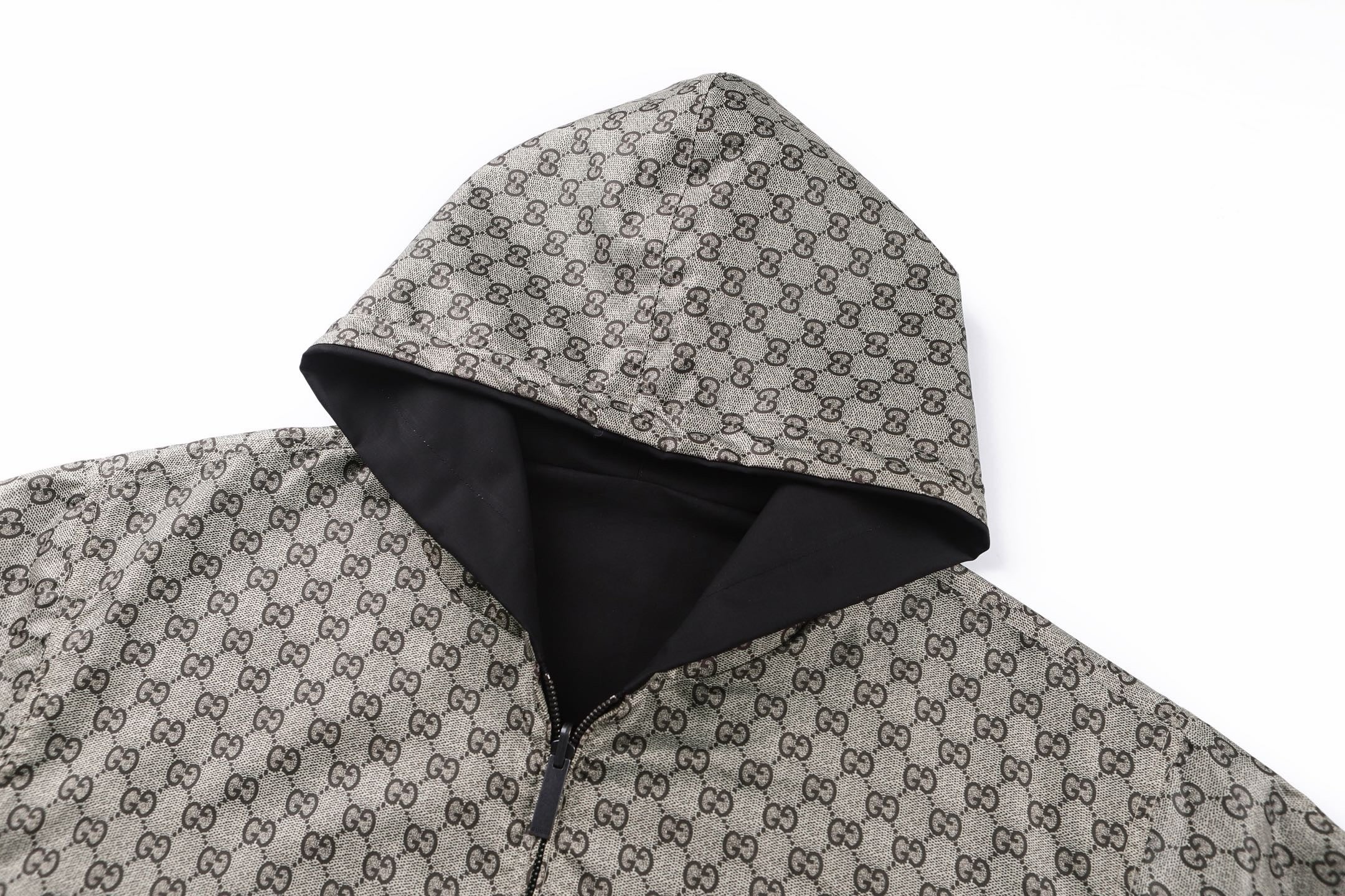 Black Reversible Hoodie