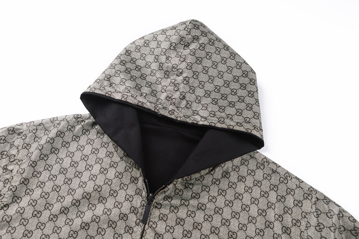 Black Reversible Hoodie