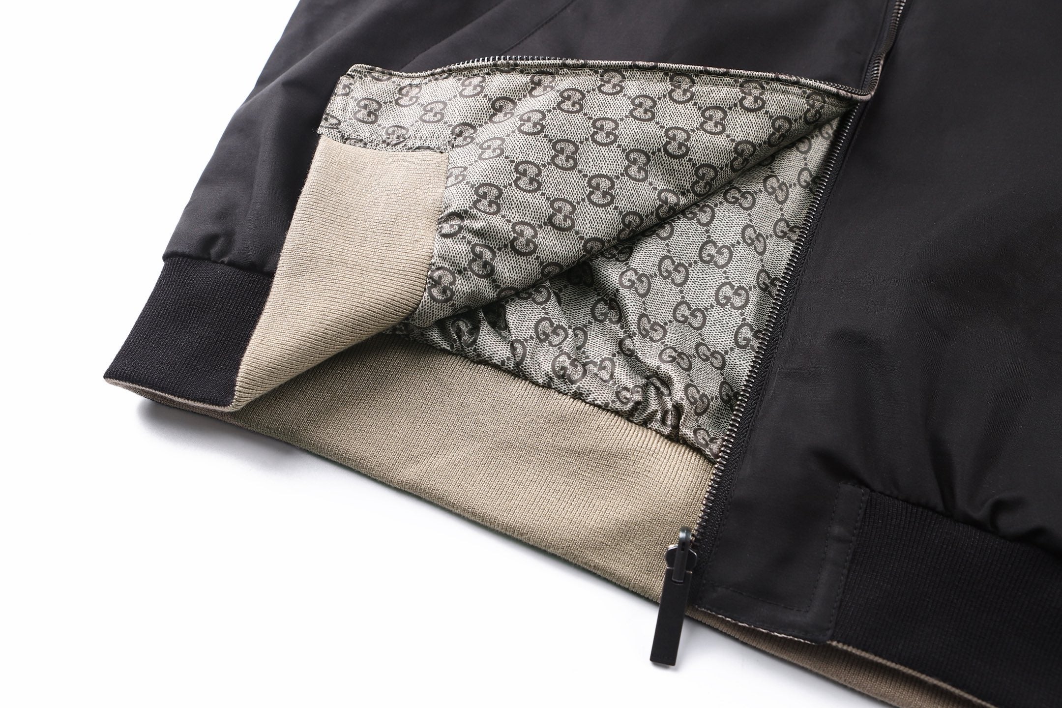 Black Reversible Hoodie