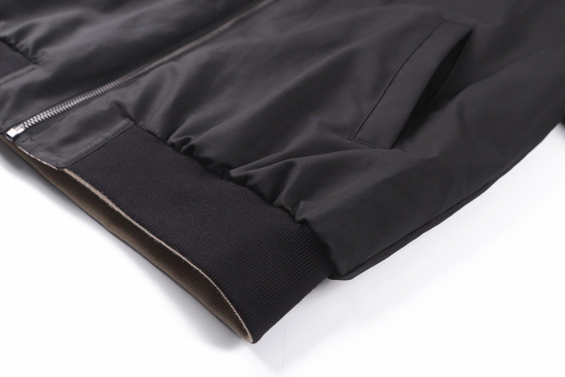Black Reversible Hoodie