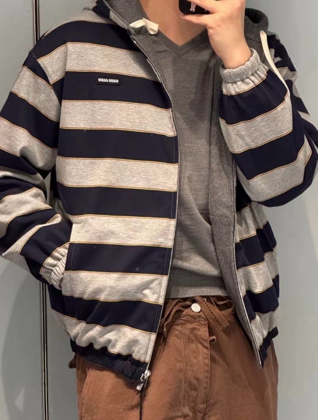 Multi-color Reversible Hoodie