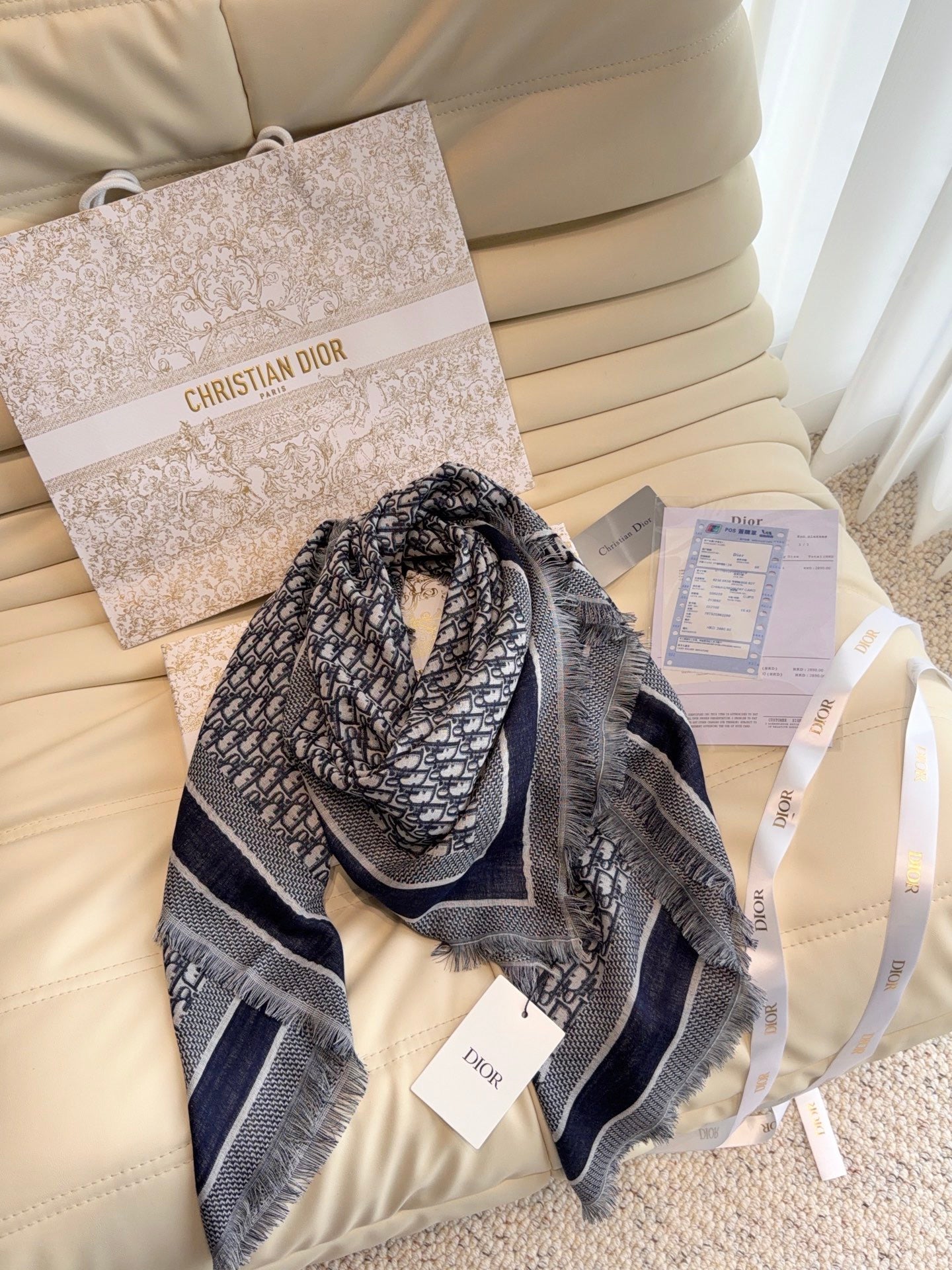 Navy Blue Scarf