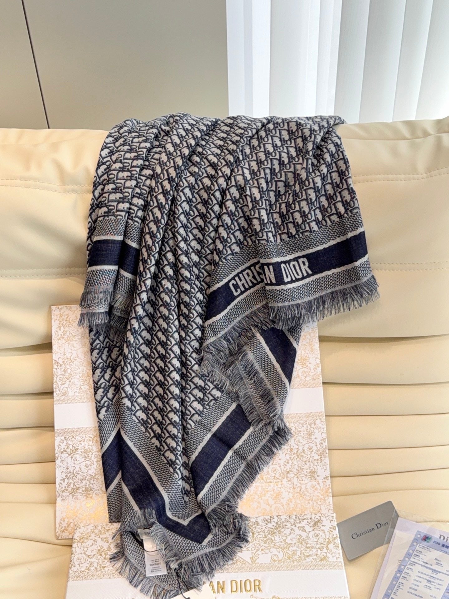 Navy Blue Scarf
