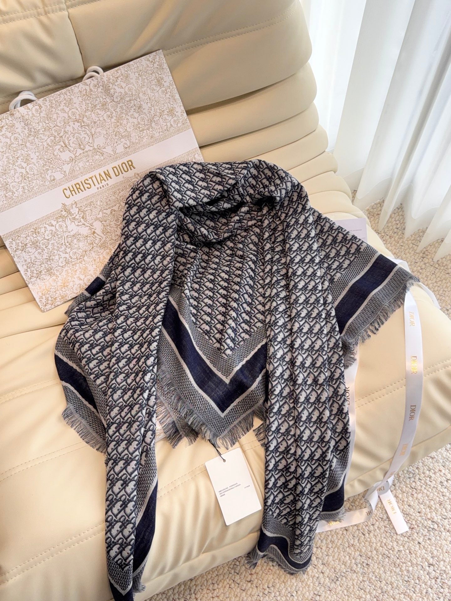 Navy Blue Scarf