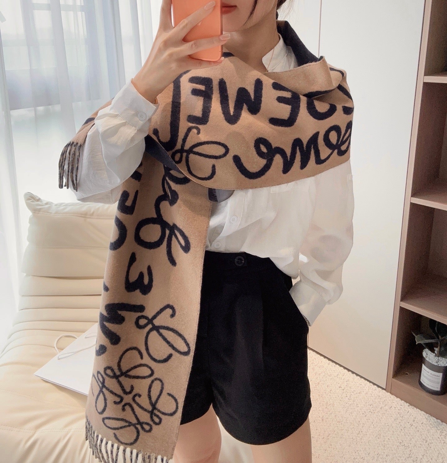 Tan Scarf