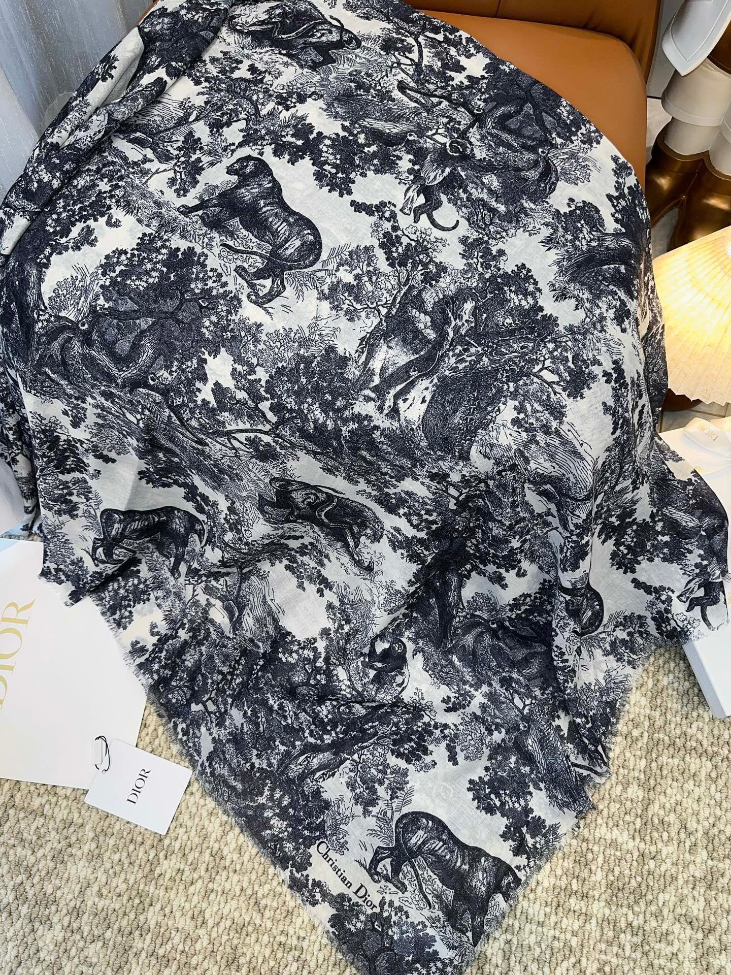 Black and White Scarf