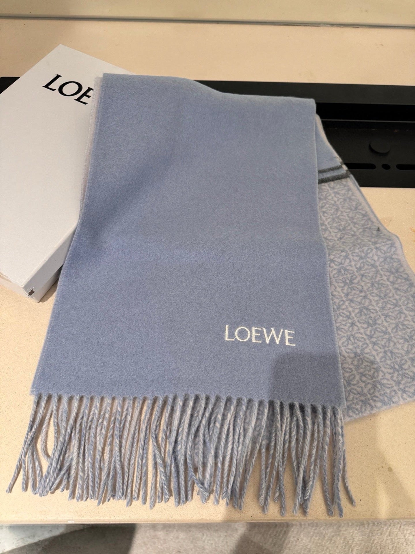 Light Blue Scarf