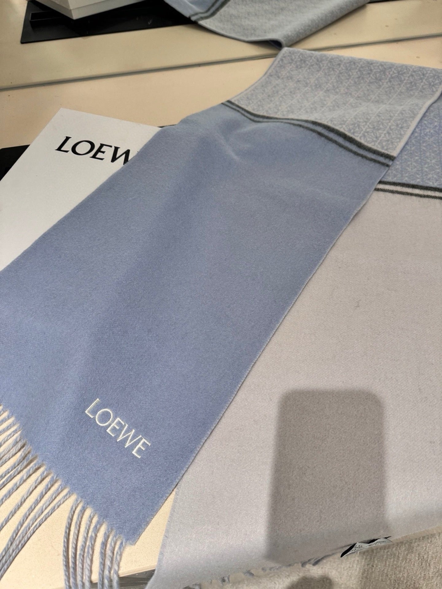 Light Blue Scarf