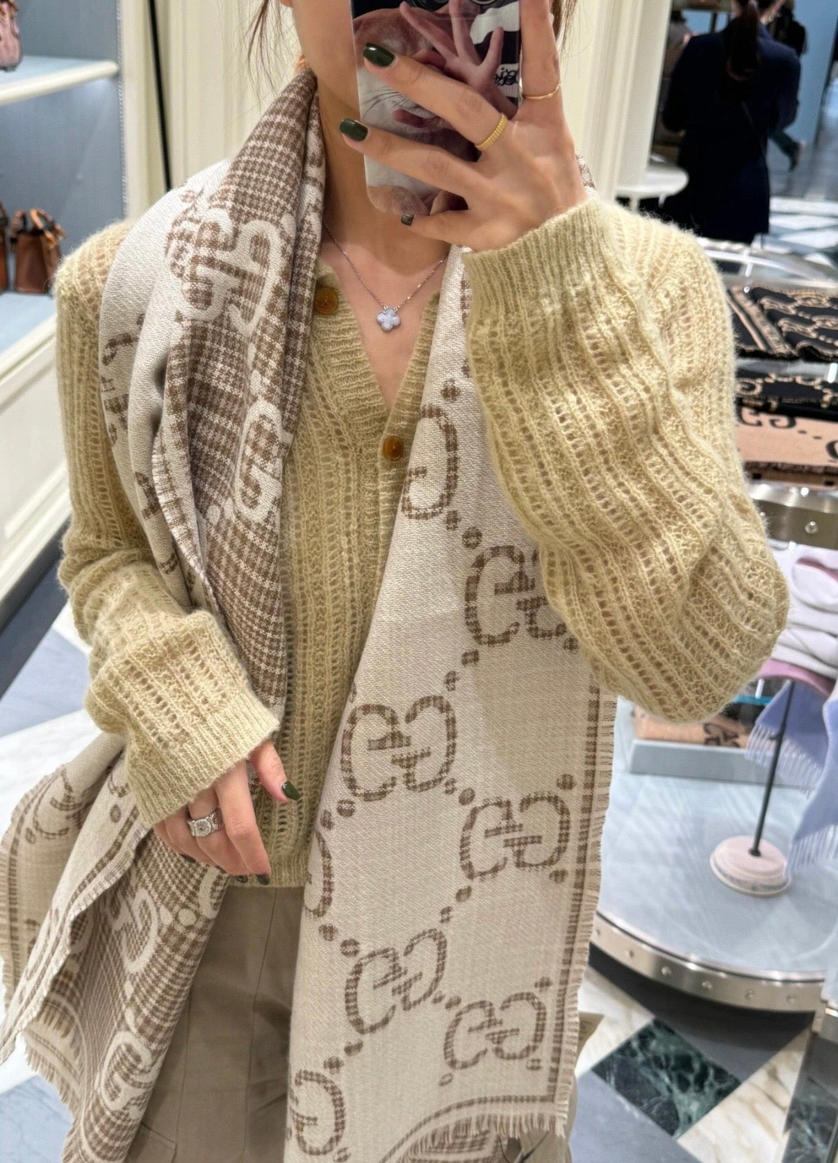 Beige Scarf