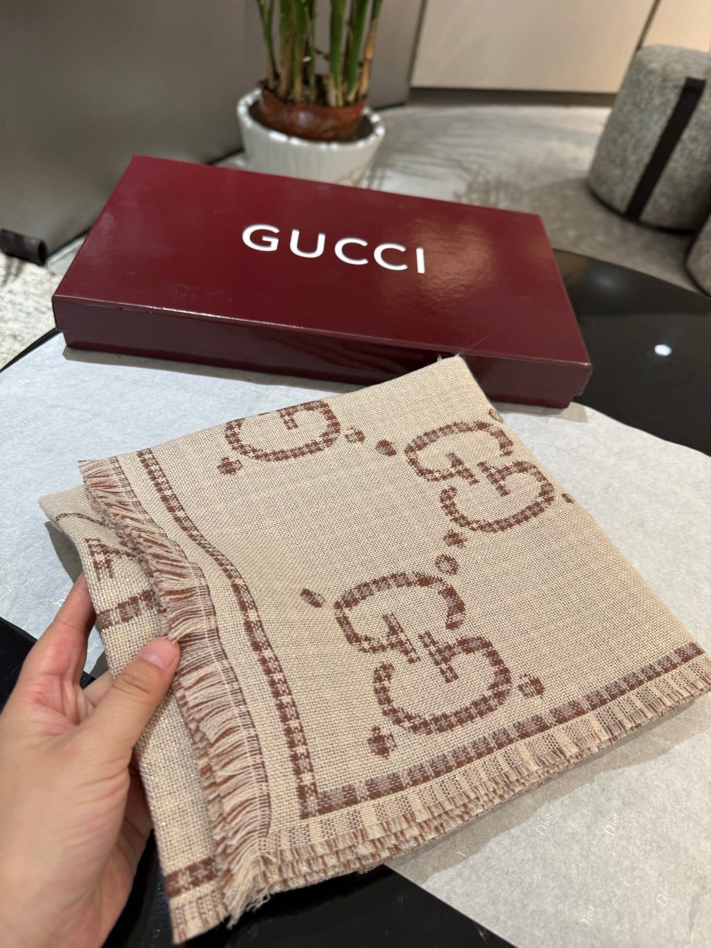 Beige Scarf