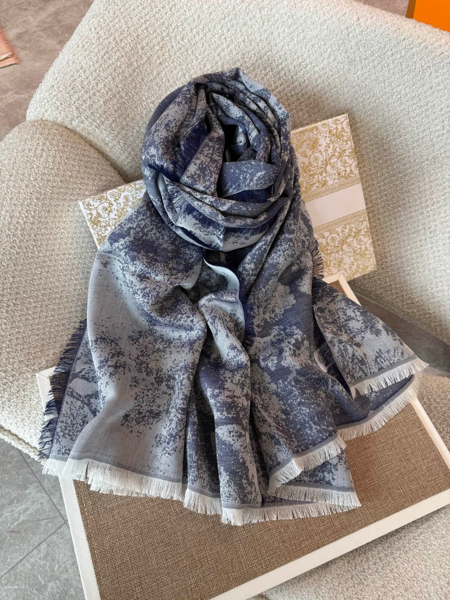 Navy Blue Scarf