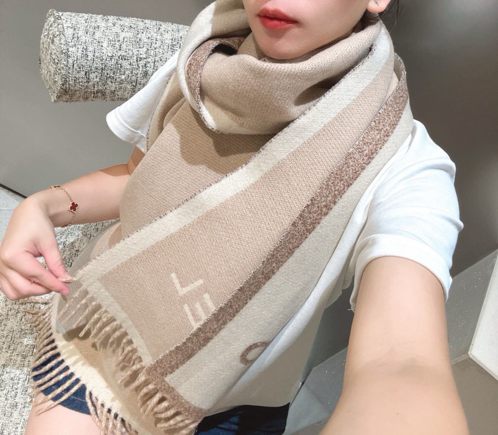 Beige Scarf