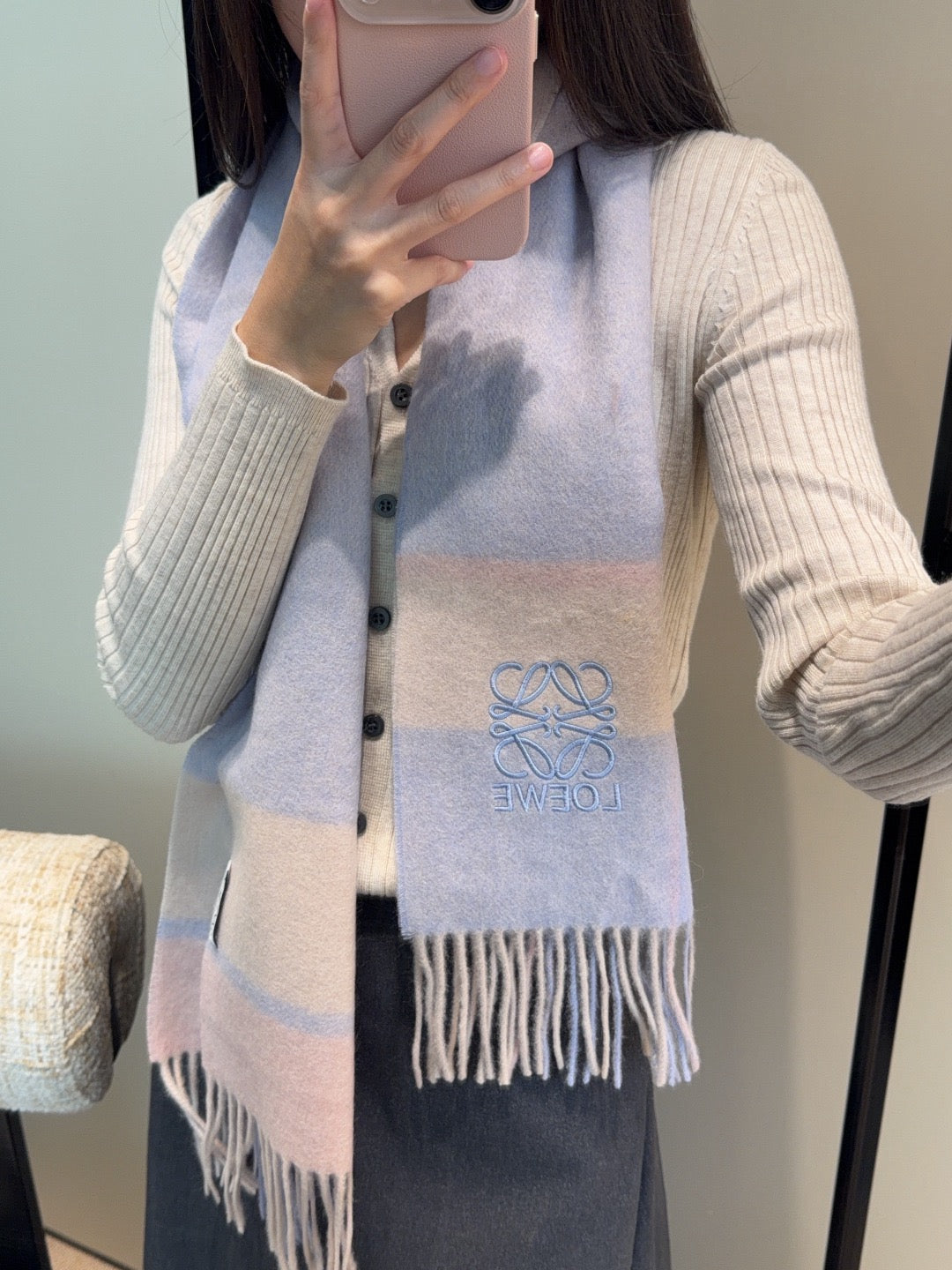 Light Blue Scarf
