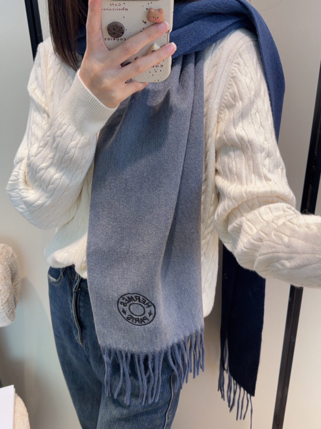 Light Blue Scarf