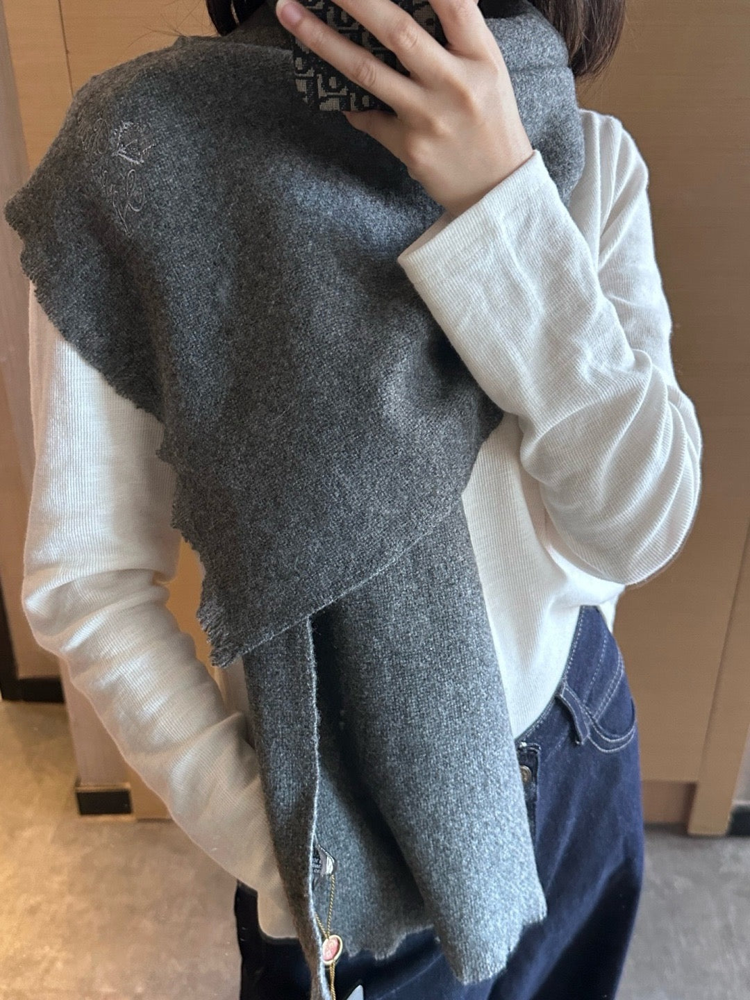 Dark Grey Scarf