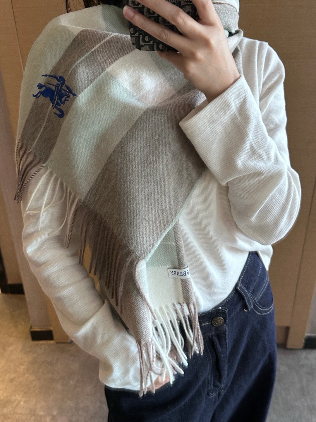 Light Blue Scarf