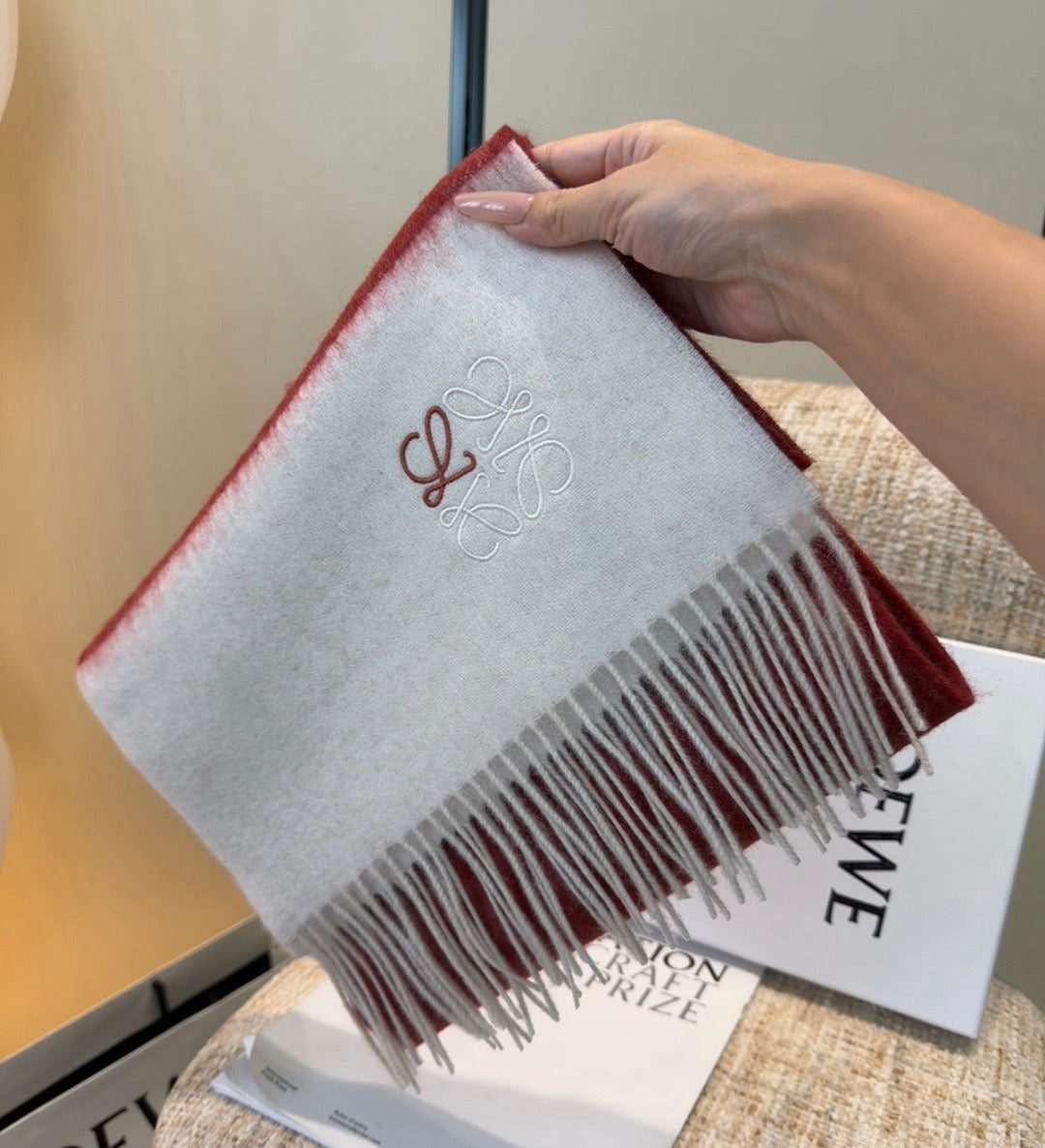 Burgundy Scarf