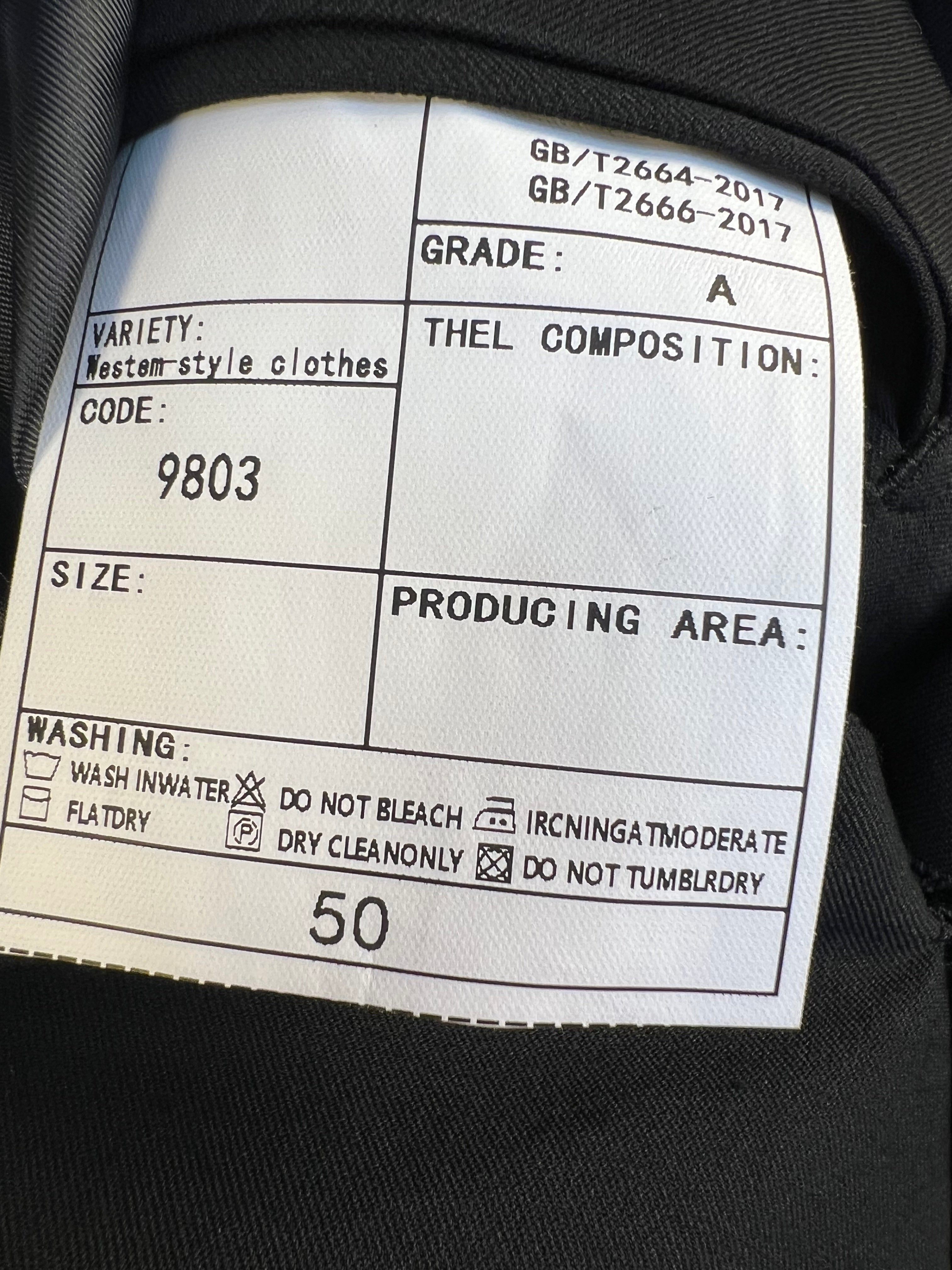 Black Jacket and Pant