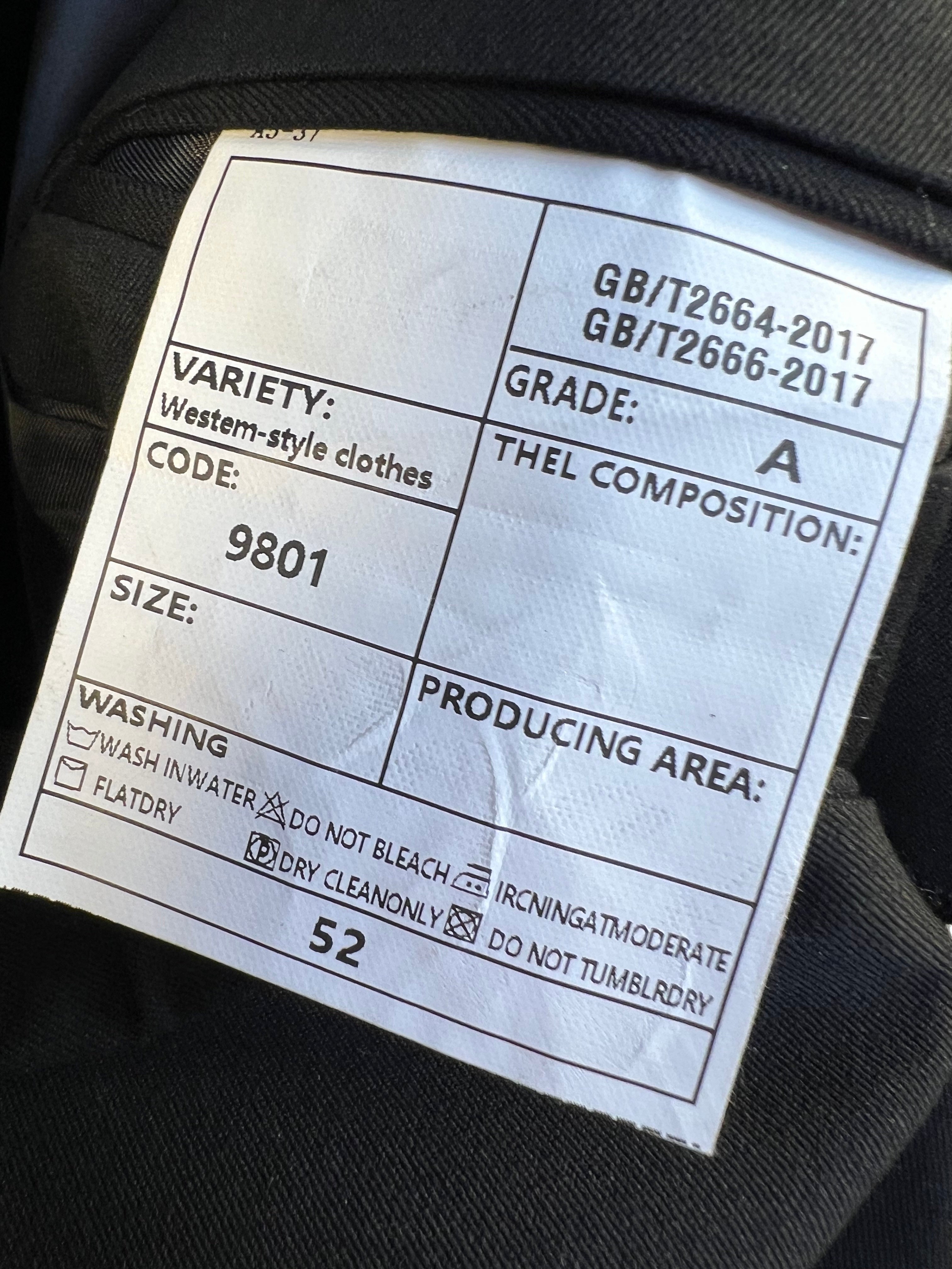 Black Jacket and Pant
