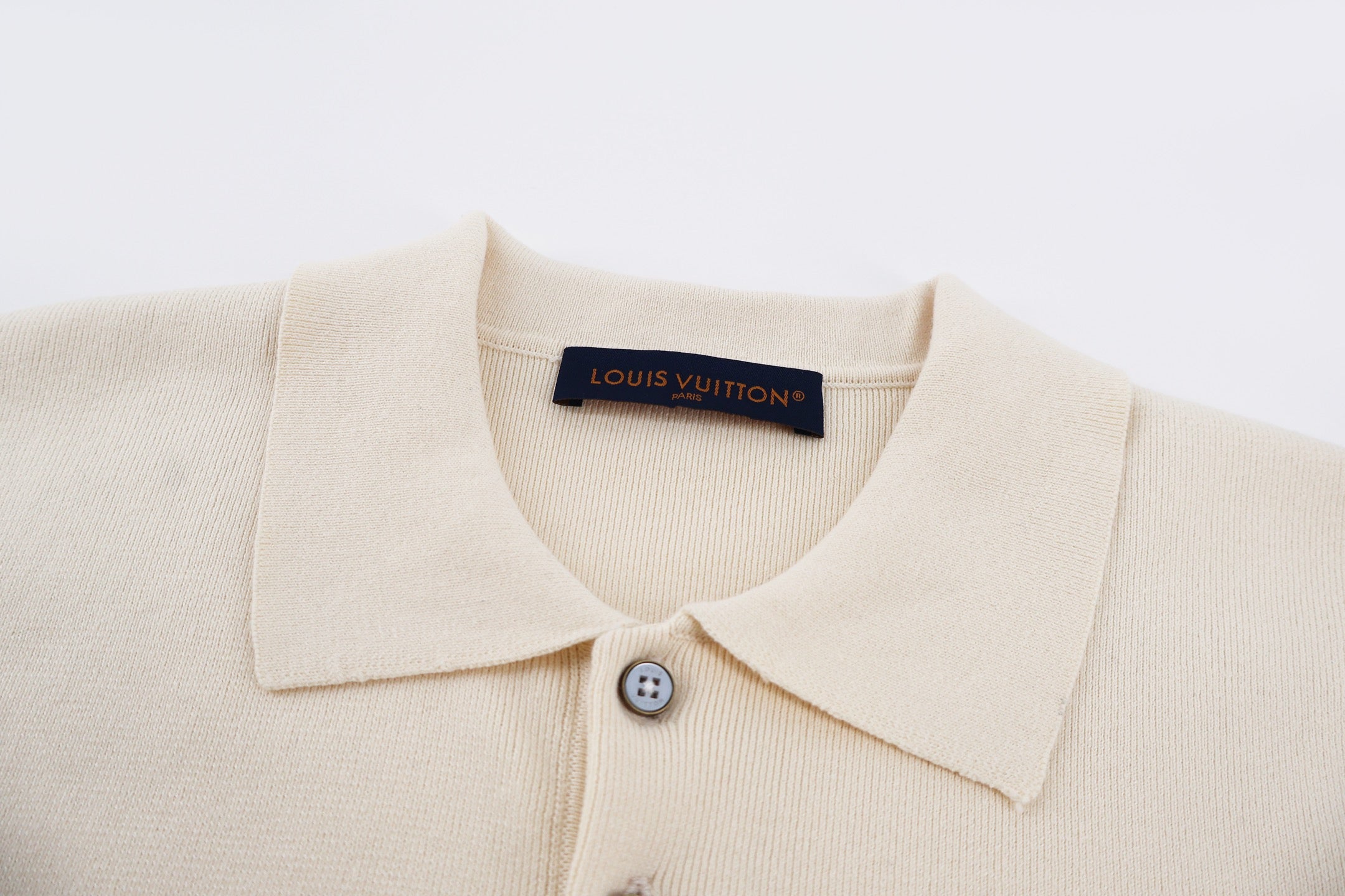Beige Polo Sweatshirt