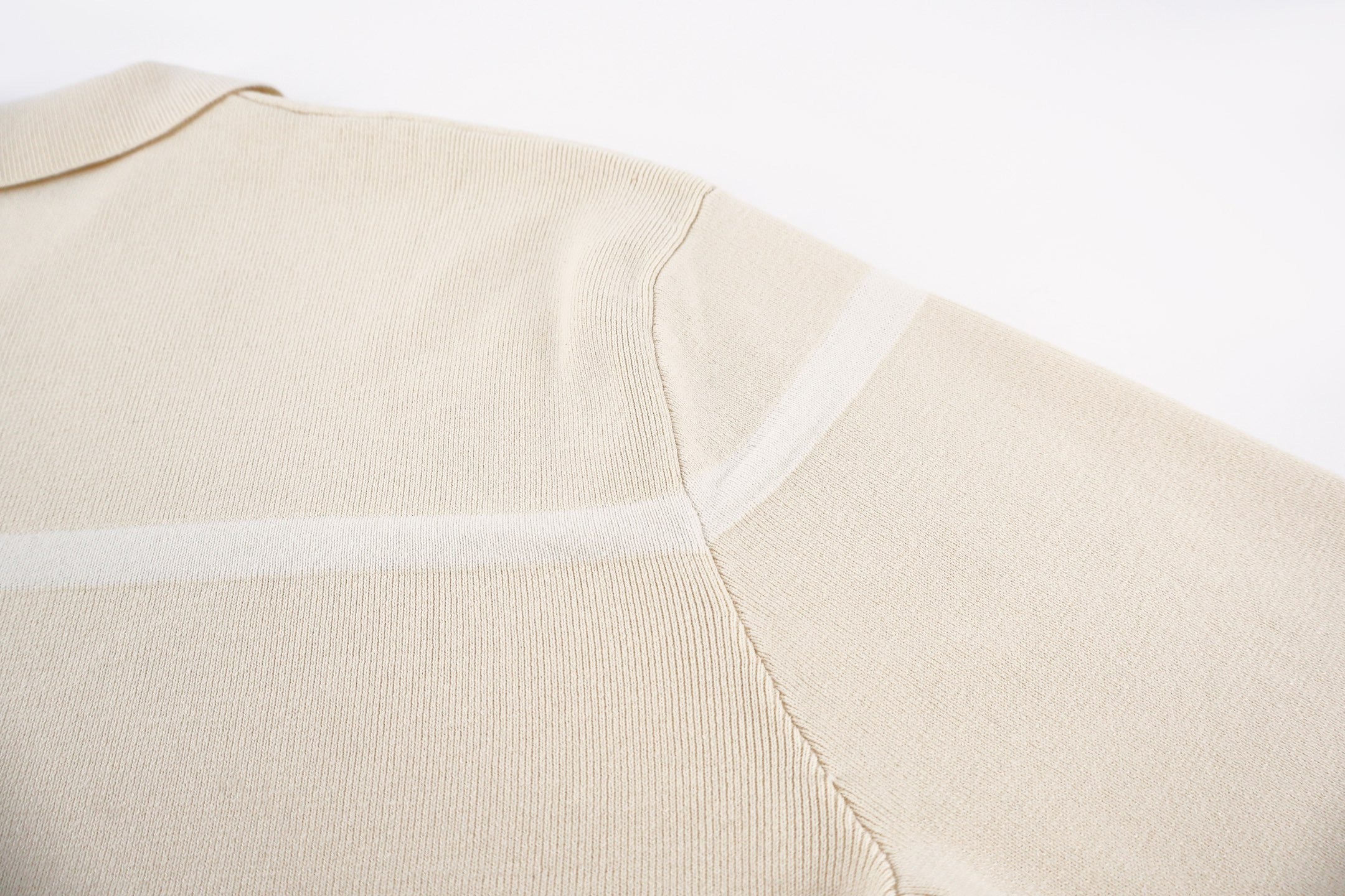 Beige Polo Sweatshirt