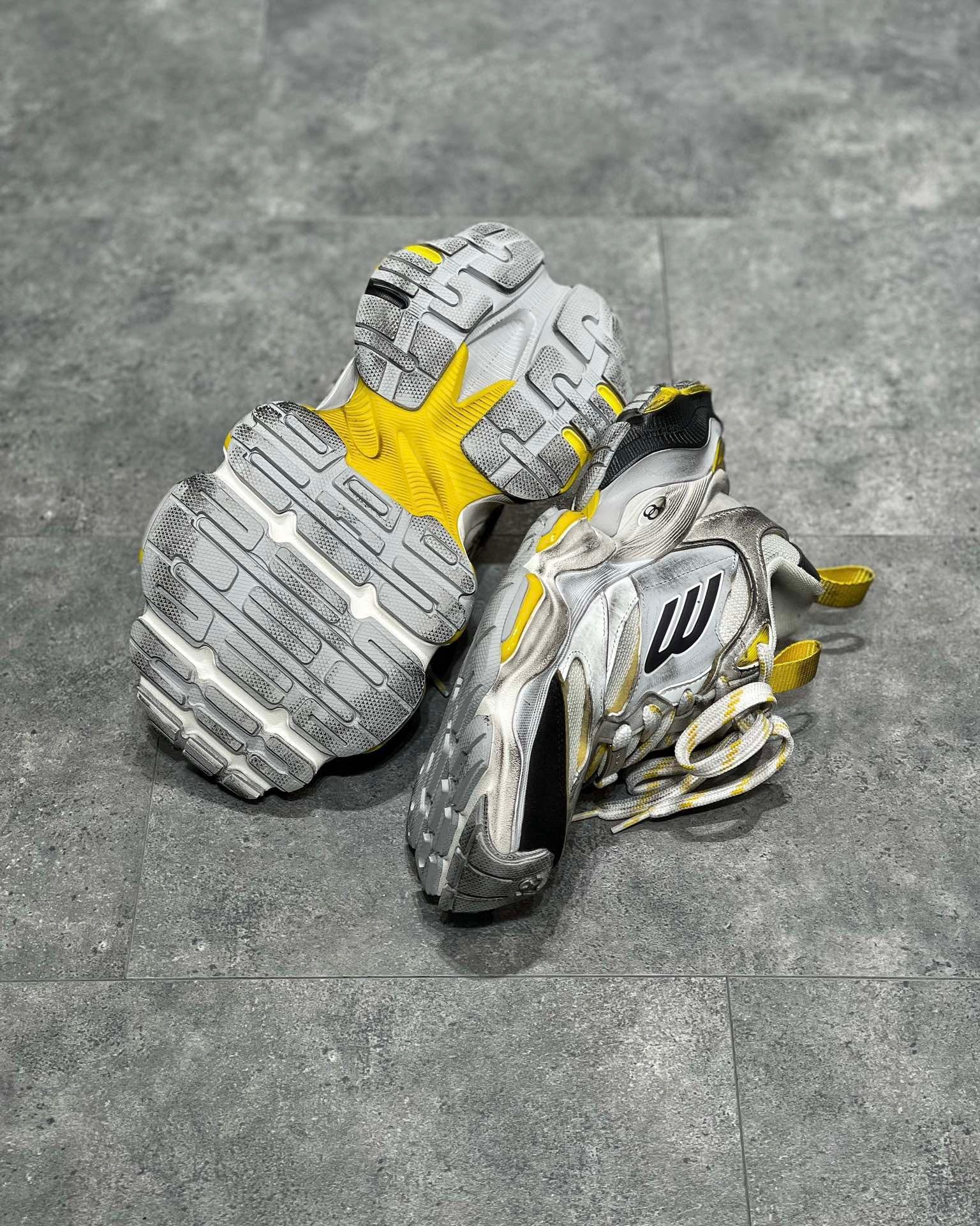 Silvery yellow Shoes - FashionHype.xyz