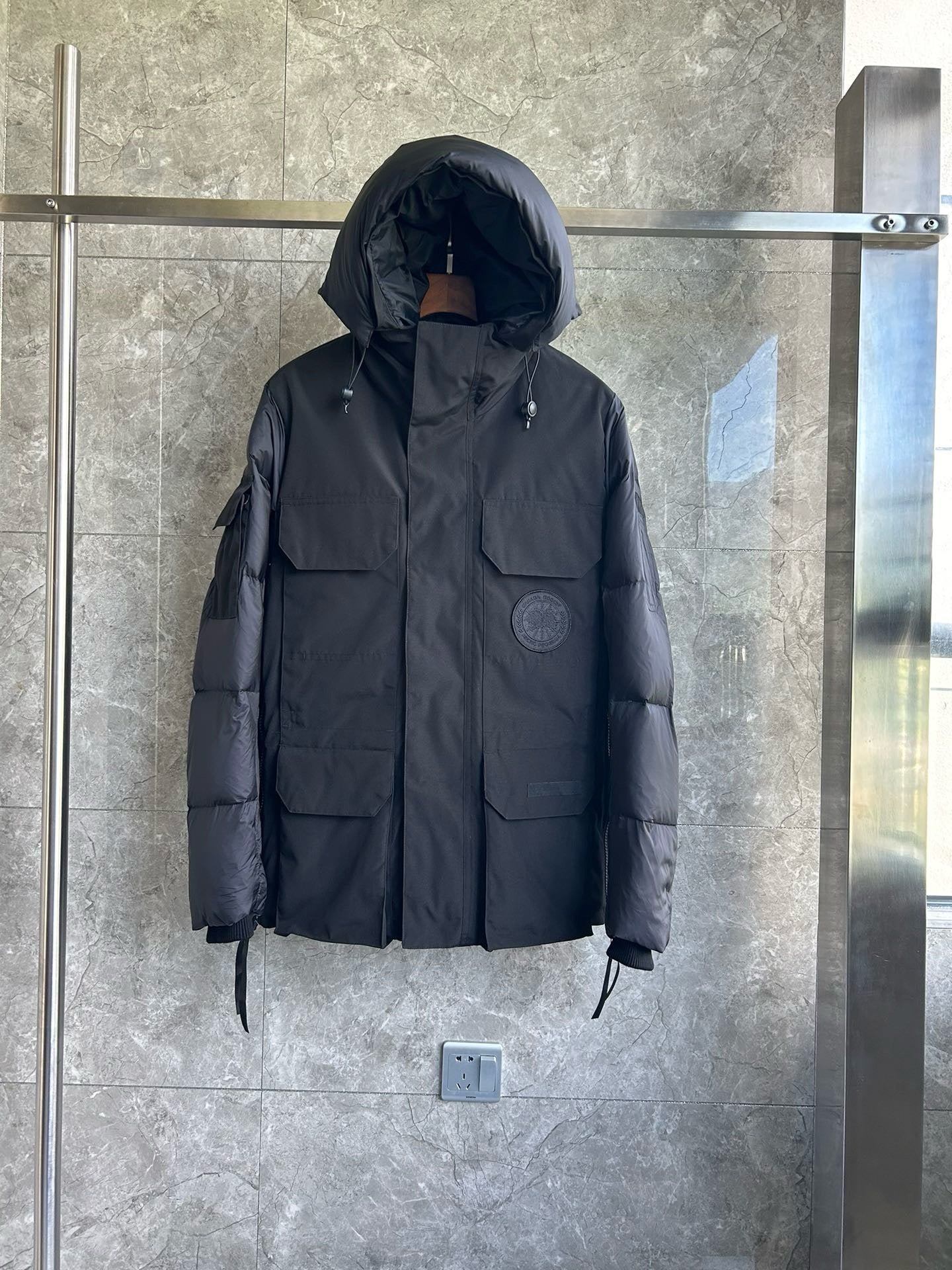 White, Grey and Black Jacket - FashionHype.xyz