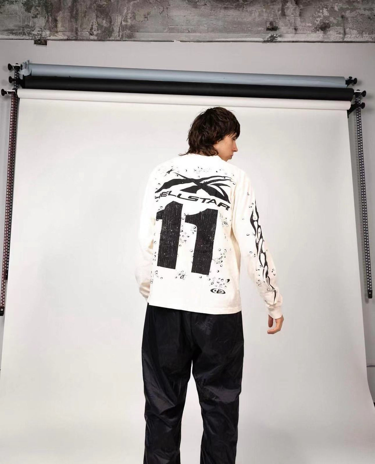 Jersey blanco y negro