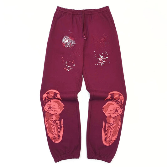 Pantalón rojo rosa