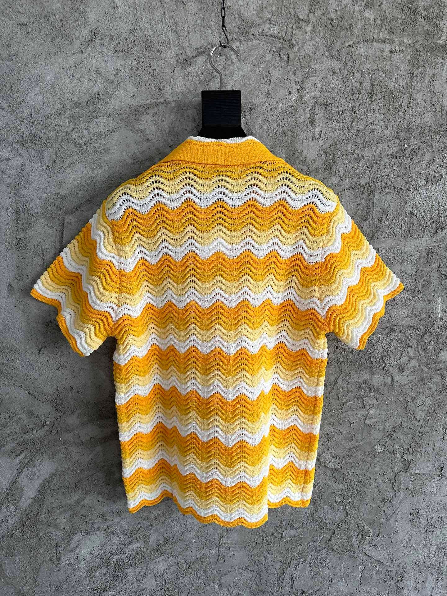 Yellow and Blue Shirt - FashionHype.xyz