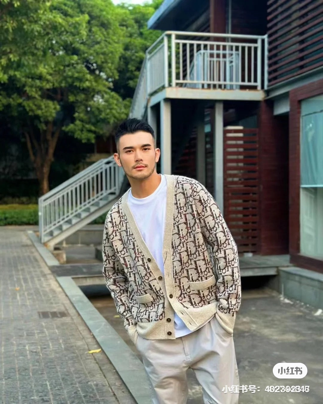 Brown grey Jacket - FashionHype.xyz