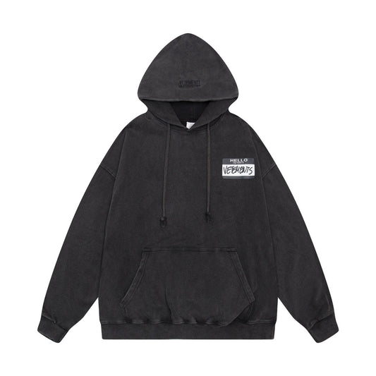 Schwarzer Hoodie