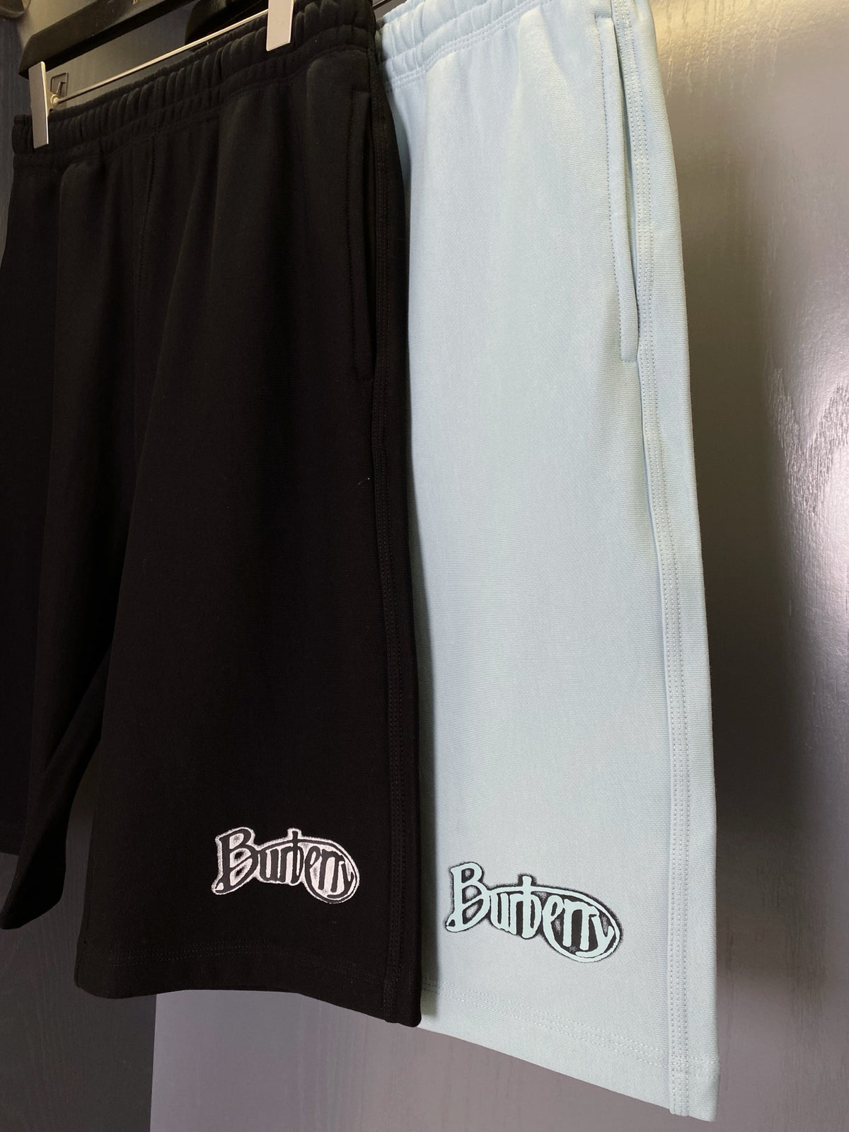 Black and Light blue Short
