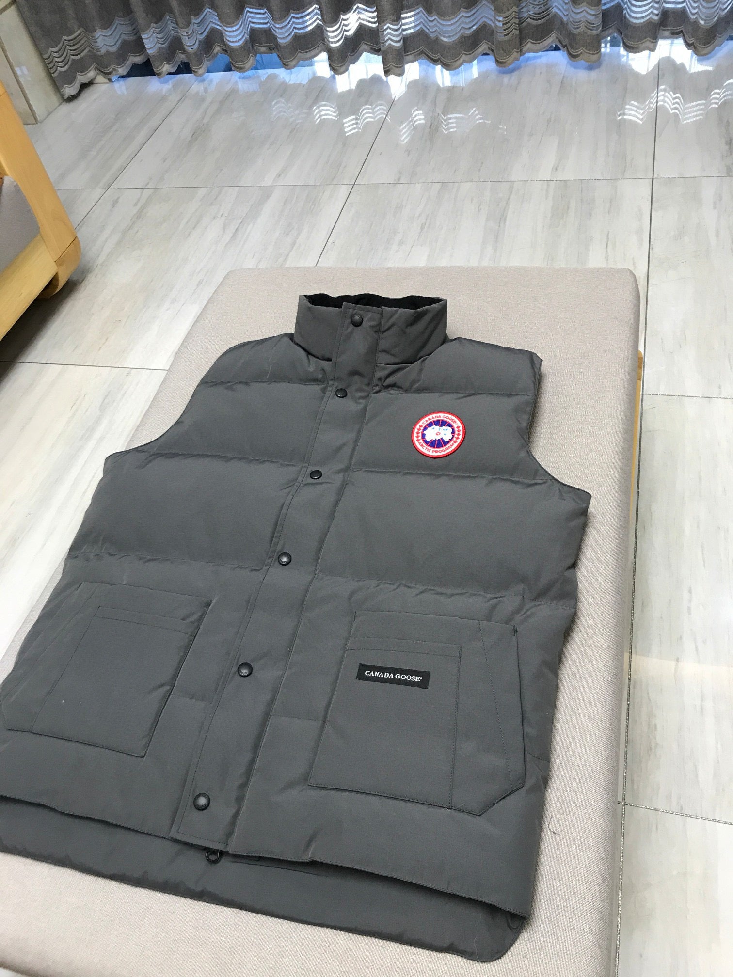 Sky blue, Grey and White Vest - FashionHype.xyz