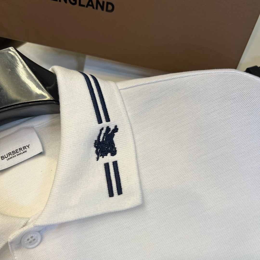 Black and White Polo - FashionHype.xyz