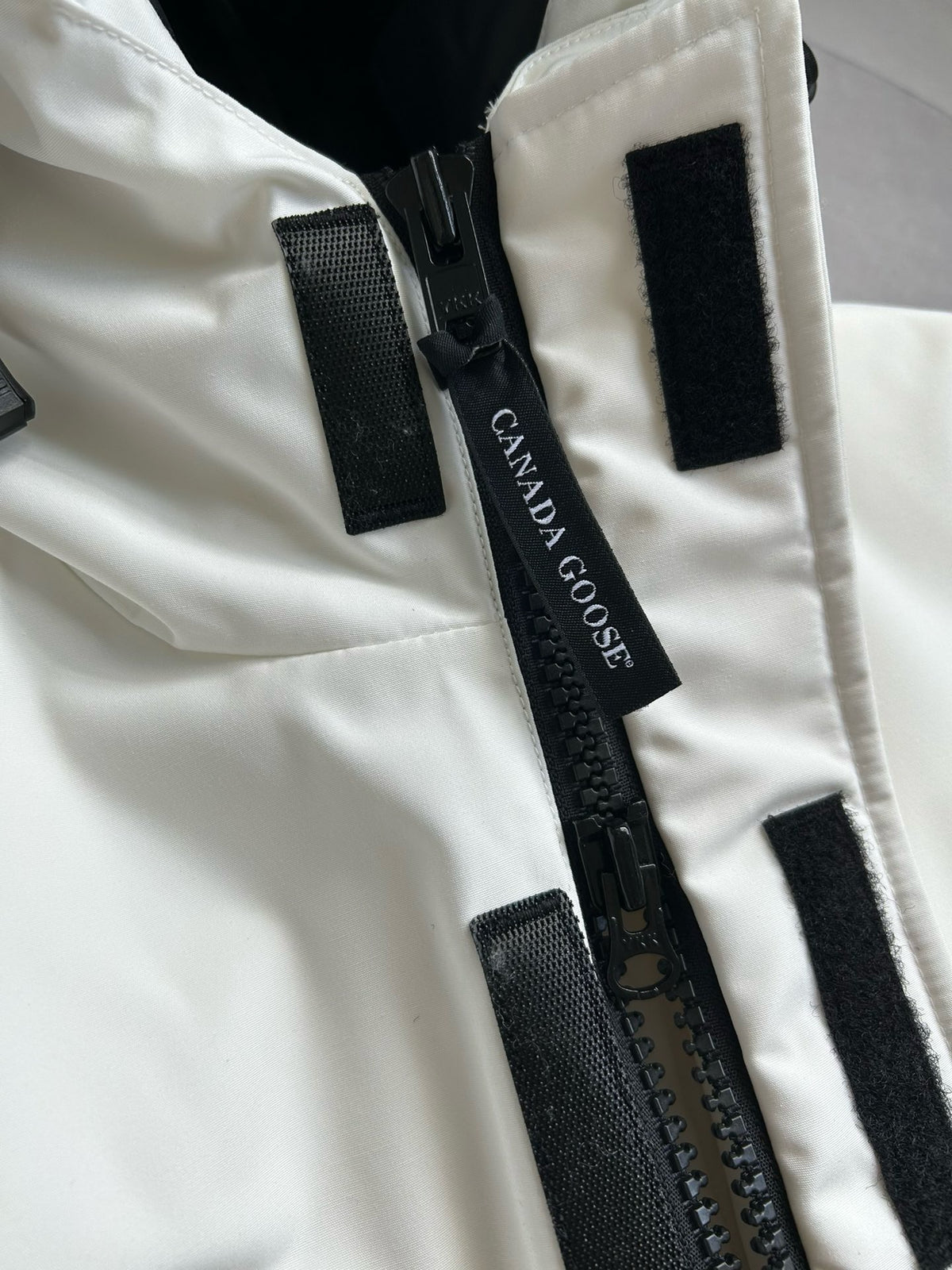 White, Grey, Red and Black Jacket - FashionHype.xyz