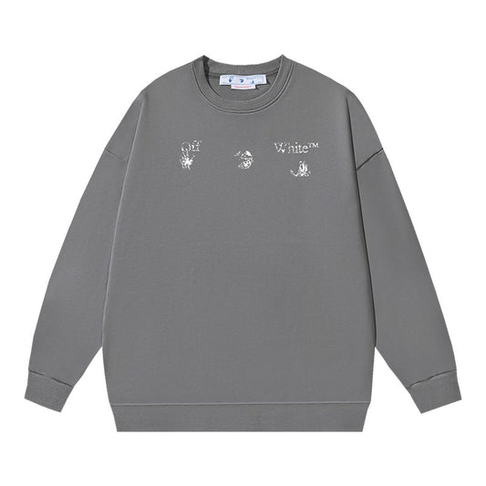 Grey and Black Sweatshirt - FashionHype.xyz