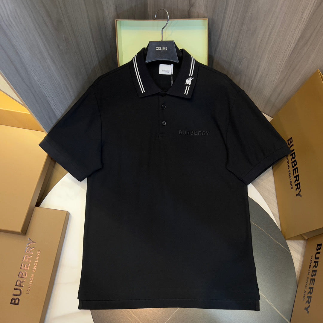 Black and White Polo - FashionHype.xyz