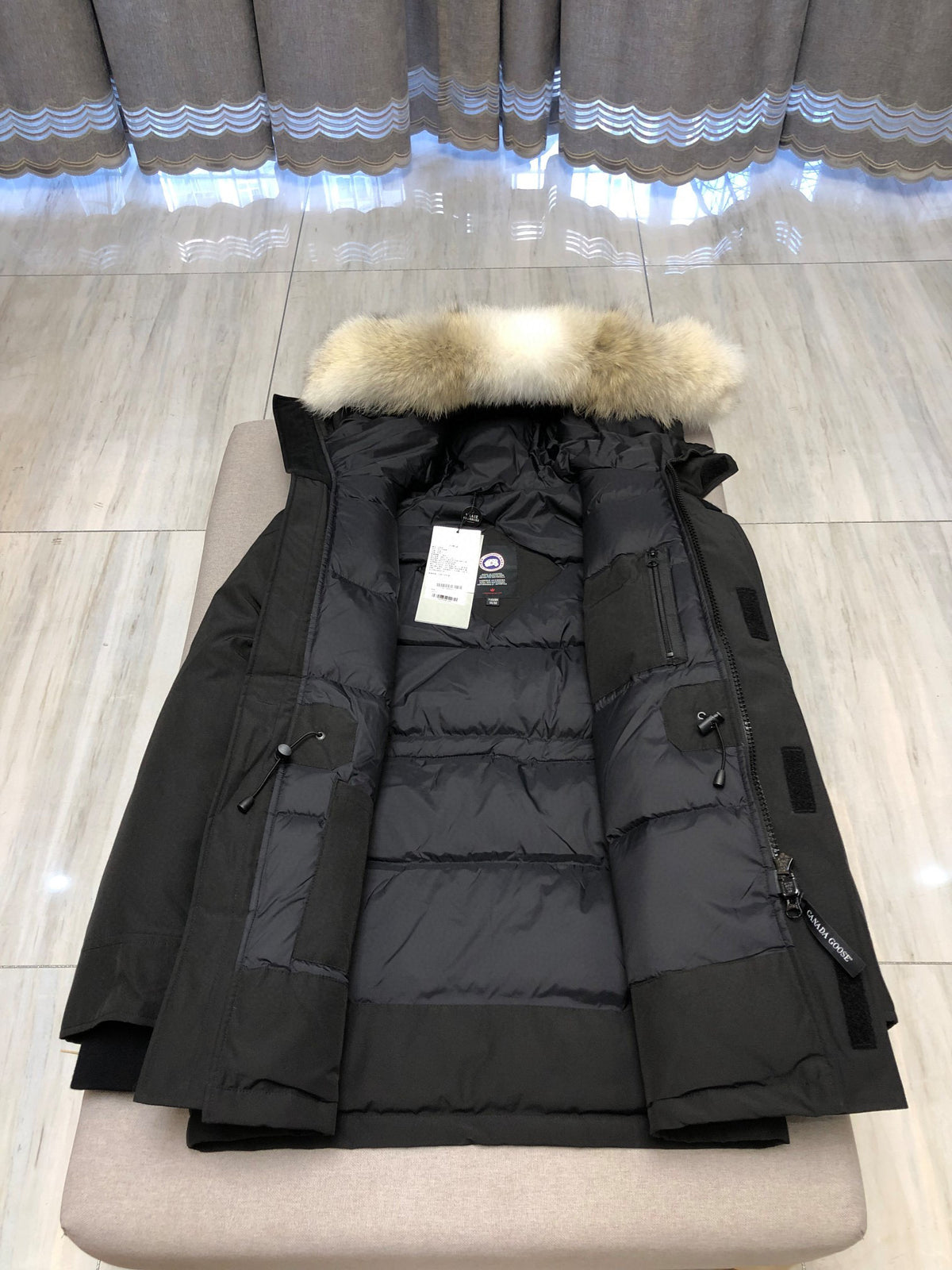 White,Grey,Blue and Black Jacket - FashionHype.xyz