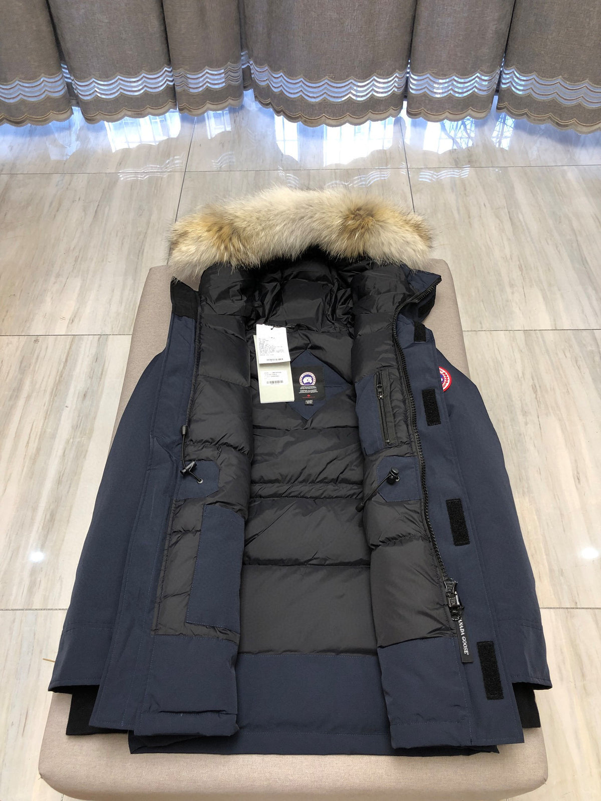 White,Grey,Blue and Black Jacket - FashionHype.xyz