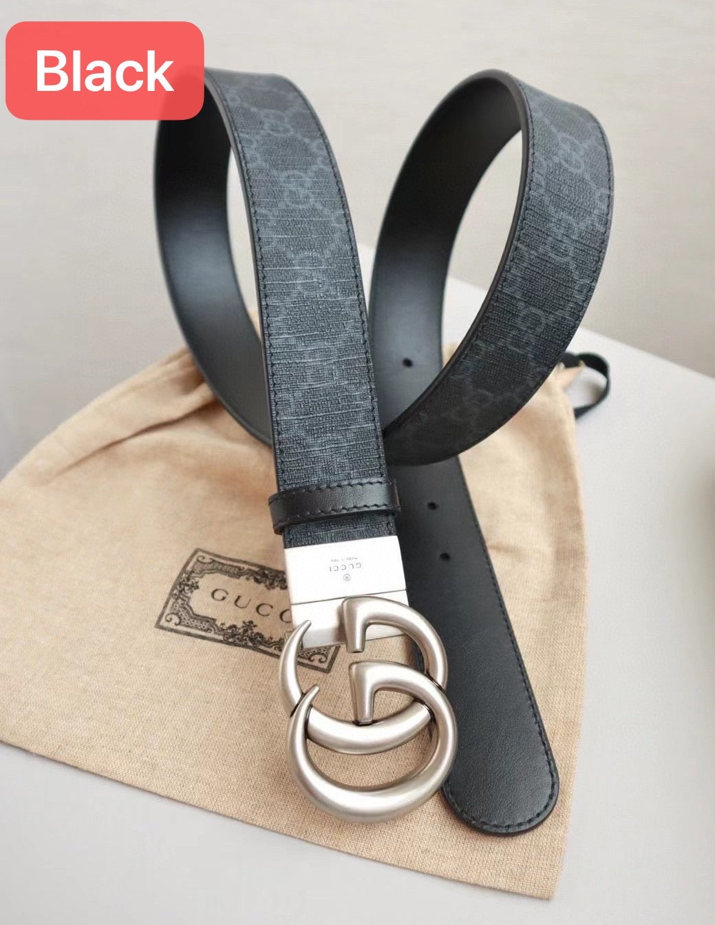 Black and Grey Belt