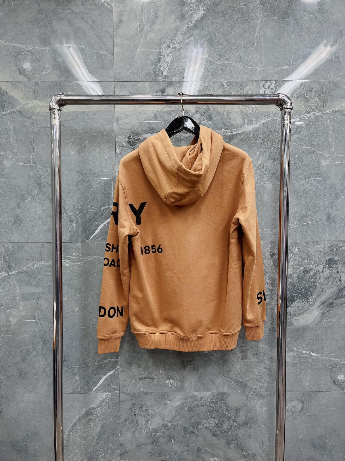 Black, Light orange and White Hoodie - FashionHype.xyz