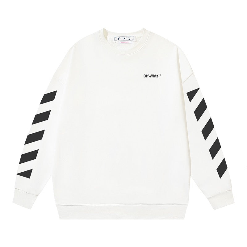 White and Black Sweatshirt - FashionHype.xyz