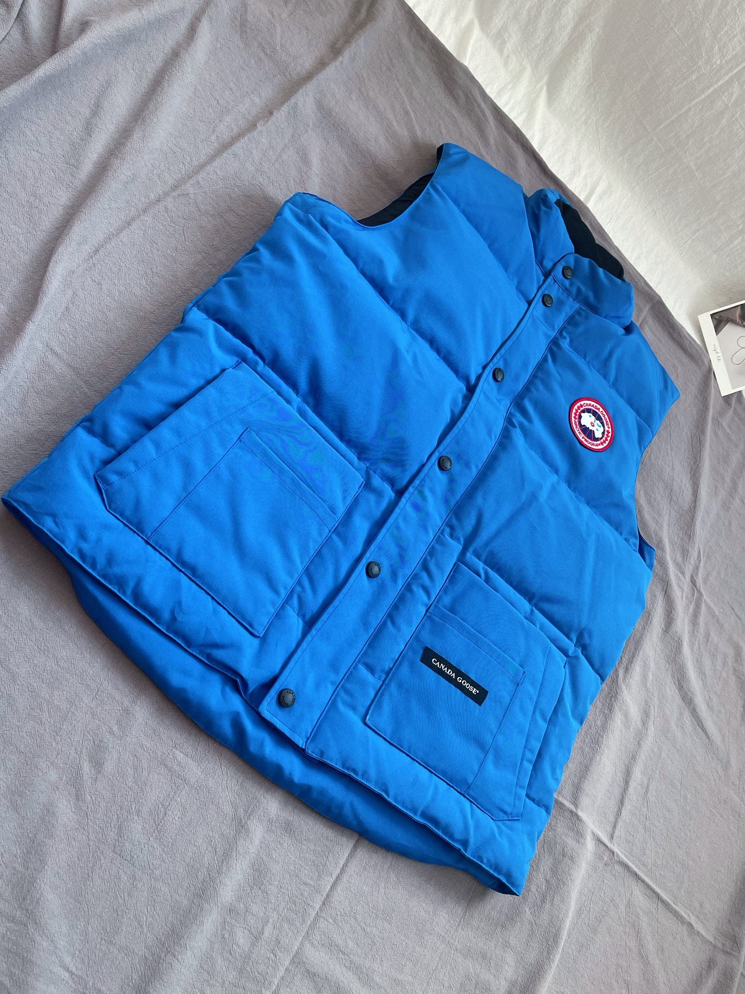 Sky blue, Grey and White Vest - FashionHype.xyz