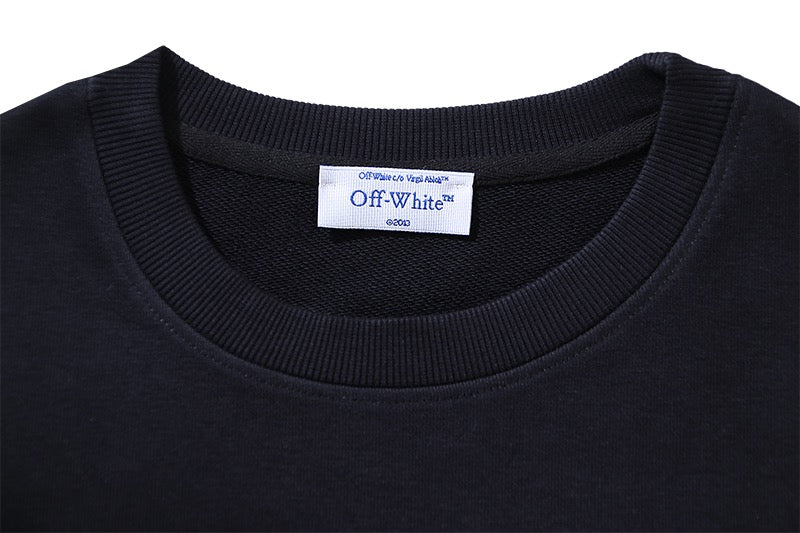 White and Black Sweatshirt - FashionHype.xyz