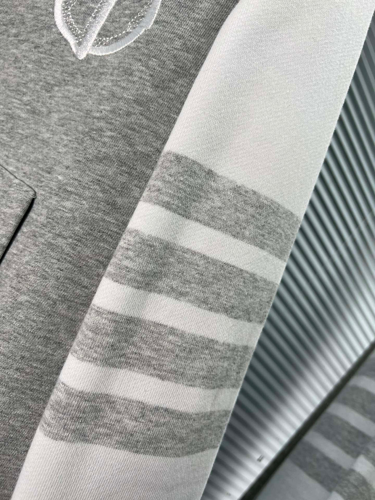 Grey White Hoodie - FashionHype.xyz