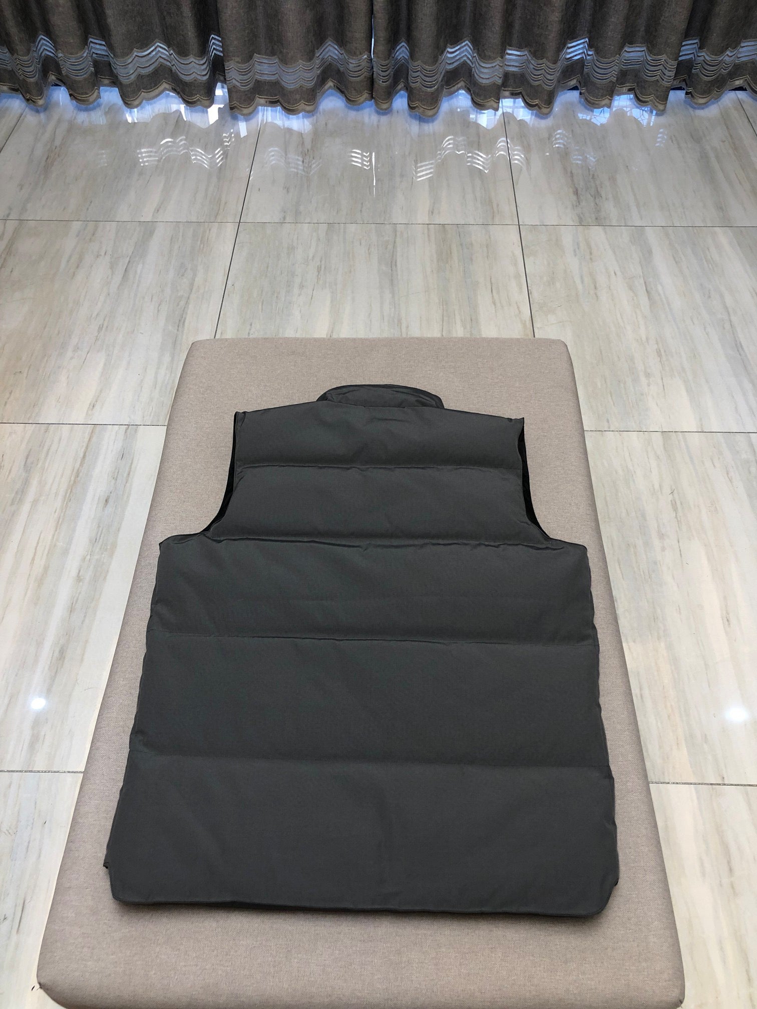 Sky blue, Grey and White Vest - FashionHype.xyz