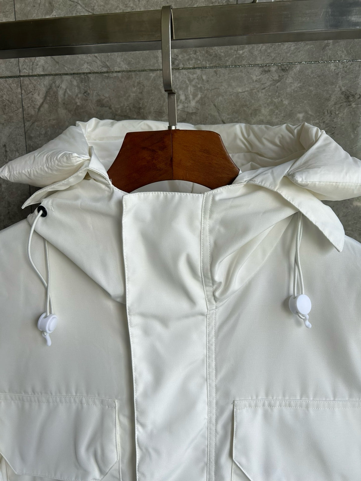White, Grey and Black Jacket - FashionHype.xyz